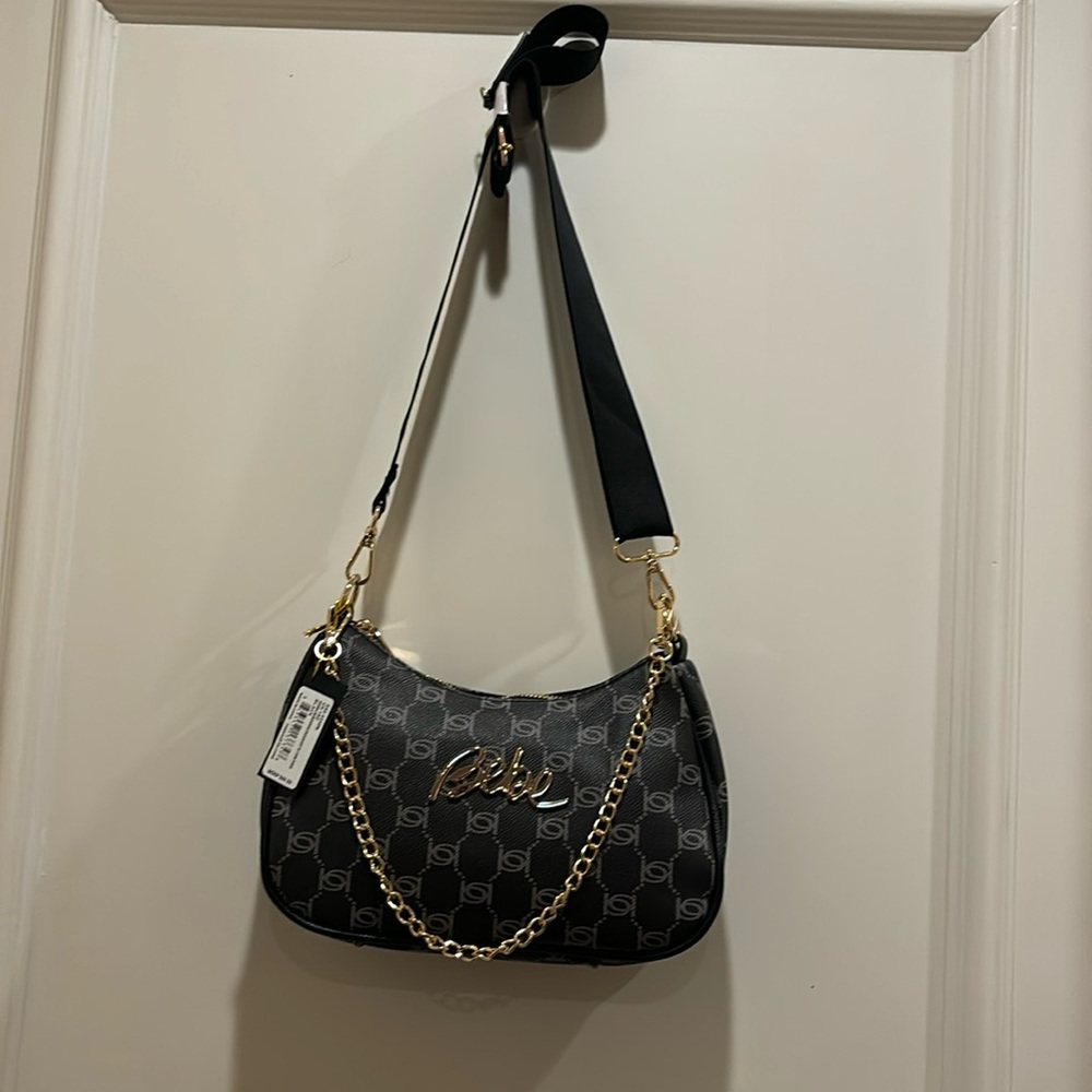 bebe Gianna monogram crossbody NWT